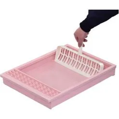 PawHut Maison De Toilette Pliable Portable Pour Chat Tiroir à Litière Coulissant Porte Battante Transparente + Pelle Fournis 43L X 54l X 42H Cm Rose - Rose 9 PawHut Maison De Toilette Pliable Portable Pour Chat Tiroir à Litière Coulissant Porte Battante Transparente + Pelle Fournis 43L X 54l X 42H Cm Rose - Rose -PawHut Soldes Boutique 19845659 5