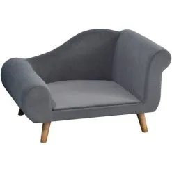 PawHut Canapé Chien Lit Pour Chien Méridienne Design Scandinave Coussin Moelleux Pieds Bois Massif Dim. 82 X 55 X 49 Cm Velours Gris - Gris 9 PawHut Canapé Chien Lit Pour Chien Méridienne Design Scandinave Coussin Moelleux Pieds Bois Massif Dim. 82 X 55 X 49 Cm Velours Gris - Gris -PawHut Soldes Boutique 23980758 5
