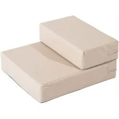 PawHut Escalier Coussin 2 En 1 Pour Chien Animaux Déhoussable Revêtement Revêtement Synthétique Beige - Beige