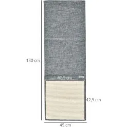 PawHut Lot De 2 Tapis Griffoir Chat Grattoir Chat En Sisal Grattoir De Canapé, Sol Ou Mur Dim. 130L X 45l Cm Gris - Gris 7 PawHut Lot De 2 Tapis Griffoir Chat Grattoir Chat En Sisal Grattoir De Canapé, Sol Ou Mur Dim. 130L X 45l Cm Gris - Gris -PawHut Soldes Boutique 42169167 3