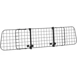 PawHut Barrière Grille De Séparation Universelle Voiture Pour Animaux Longueur Réglable Dim. 91-152L X 30H Cm Kit Complet Installation Inclus Noir - Noir
