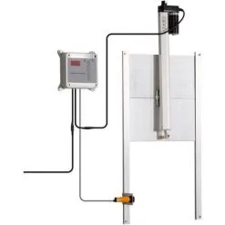 PawHut Porte Automatique Pour Poulailler - Minuterie, Capteur De Luminosité, 2 Télécommandes, Kit Installation Inclus - Alu. ABS Gris