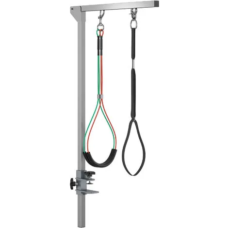 PawHut Bras De Toilettage Pliable Animaux - Hauteur Réglable Max. 74 Cm - 3 Colliers De Serrage - Chien Taille Moyenne - Alu. Acier Inox. - Gris 4 PawHut Bras De Toilettage Pliable Animaux - Hauteur Réglable Max. 74 Cm - 3 Colliers De Serrage - Chien Taille Moyenne - Alu. Acier Inox. - Gris – Image 4