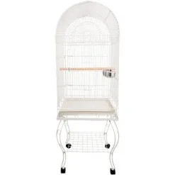 PawHut Grande Volière Cage à Oiseaux Design Avec Mangeoire Perchoir Suspendu Plateau Amovible étagère Et Roulettes 54L X 54l X 153H Cm Blanc - Blanc 9 PawHut Grande Volière Cage à Oiseaux Design Avec Mangeoire Perchoir Suspendu Plateau Amovible étagère Et Roulettes 54L X 54l X 153H Cm Blanc - Blanc -PawHut Soldes Boutique 8628039 5